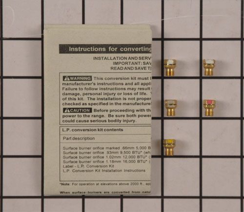 316542416 Electrolux Frigidaire Gas Range LP Conversion Kit