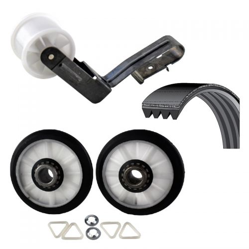 4392065CM Whirlpool Dryer Drum Rollers Belt Idler Rebuild Kit