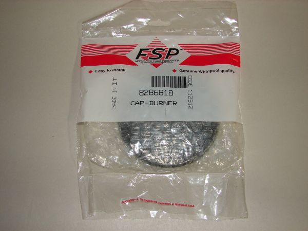 8286818 Kitchen Aid Burner Cap Black