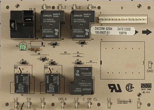 82994 Dacor Range Oven Relay PCB Board RFR