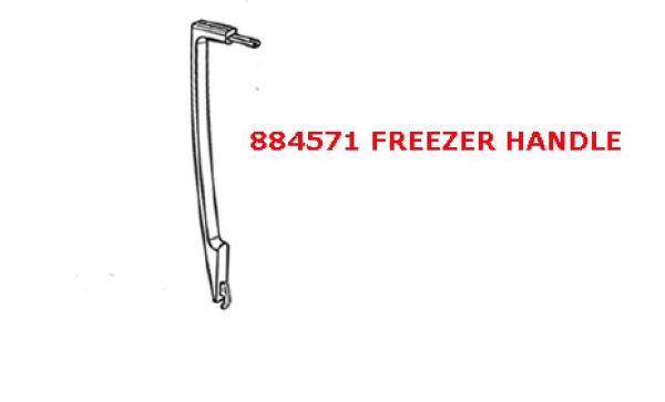 884571 Fisher Paykel Freezer Door Handle E522B Series