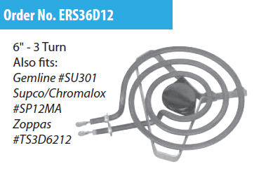 ERP ERS36D12 6" Range Surface Element