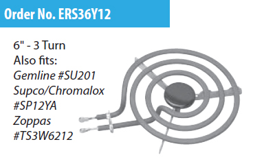 ERP ERS36Y12 6" Range Surface Element