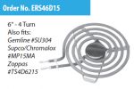 ERP ERS46D15 6" Range Surface Element