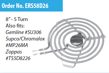 ERP ERS58D26 8" Range Surface Element