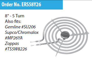 ERP ERS58Y26 8" Range Surface Element
