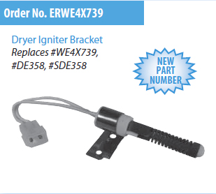 ERWE4X739 Dryer Ignitor WE4X739