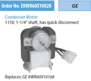 ERWR60X10028 Refrigerator Evaporator Motor GE WR60X10028