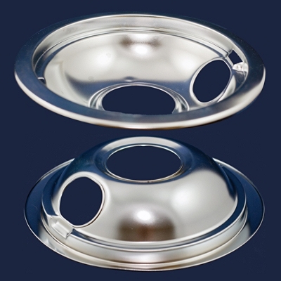 W10196406RW Whirlpool 6" Drip Pan Chrome