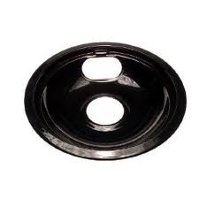 W10290350 Whirlpool Range Cooktop 8 Inch Drip Bowl BLACK