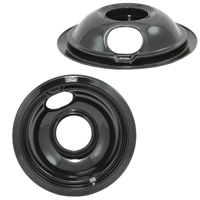 WPW10290353 Whirlpool  6" Drip Bowl BLACK