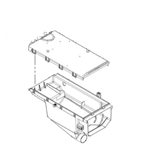W10364594 Whirlpool Maytag Washer Detergent Dispenser Body