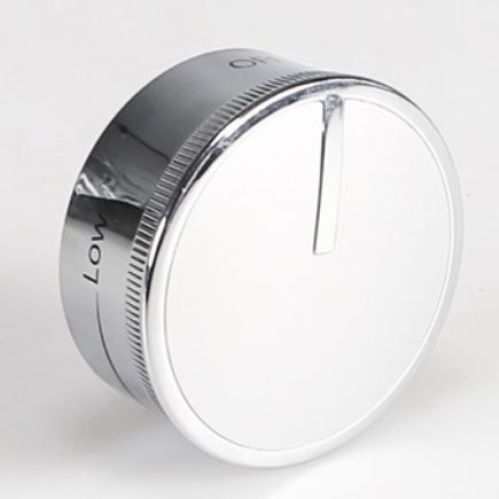 WPW10467316 Kitchen Aid Range Control Knob Chrome