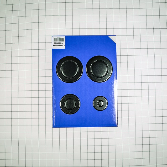 WPW10597129 Whirlpool Cooktop Burner Cap Set