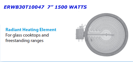 ERWB30T10047 GE Hotpoint 7" Halogen Range Surface Element WB30T10047