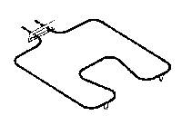 WB44X5043 GE Hotpoint Bake Element